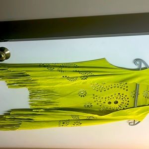 Gorgeous throw over lime color